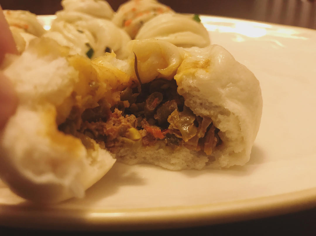 媲美和善园的酸豆角包子