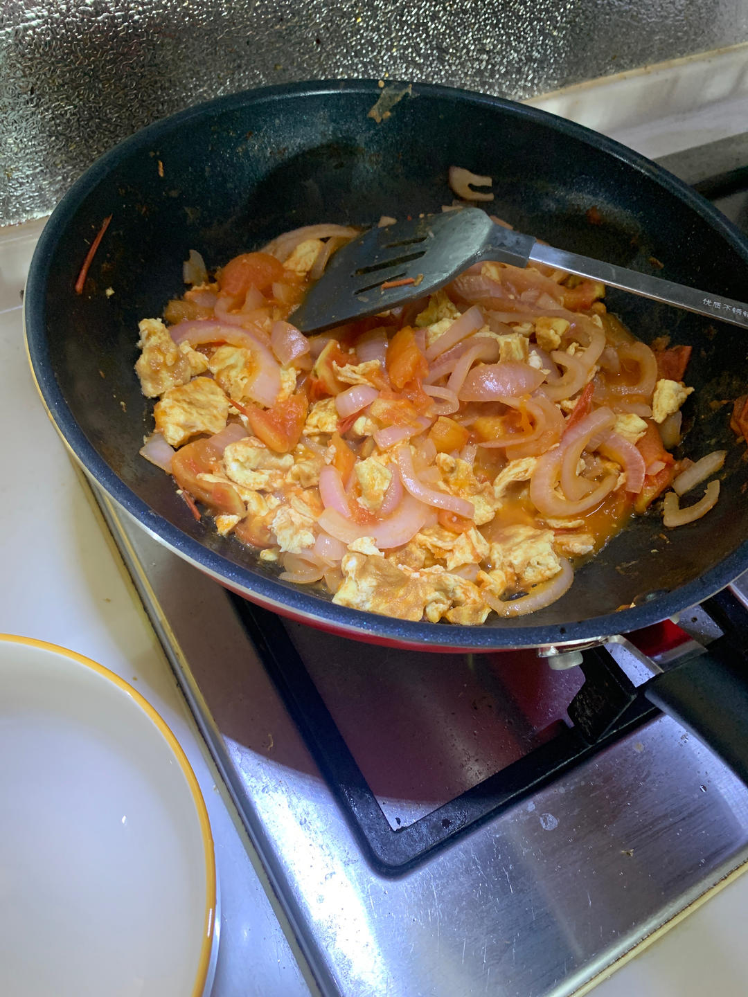 番茄洋葱炒鸡蛋
