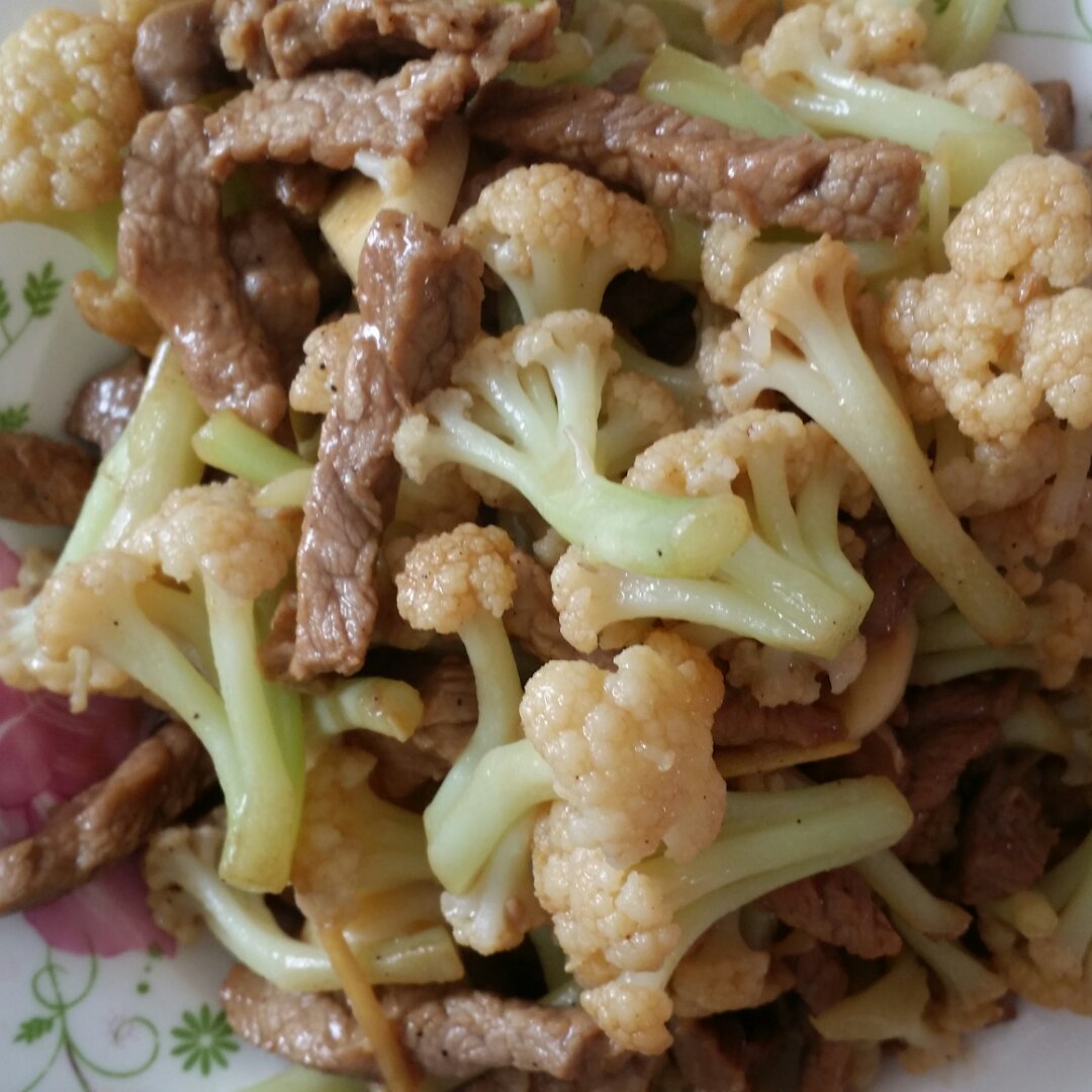 臭臭4712做的菜花炒牛肉