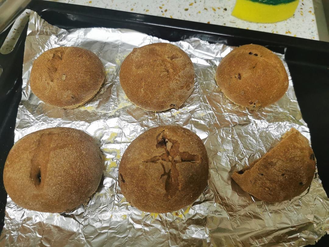 全麦核桃包～软欧包