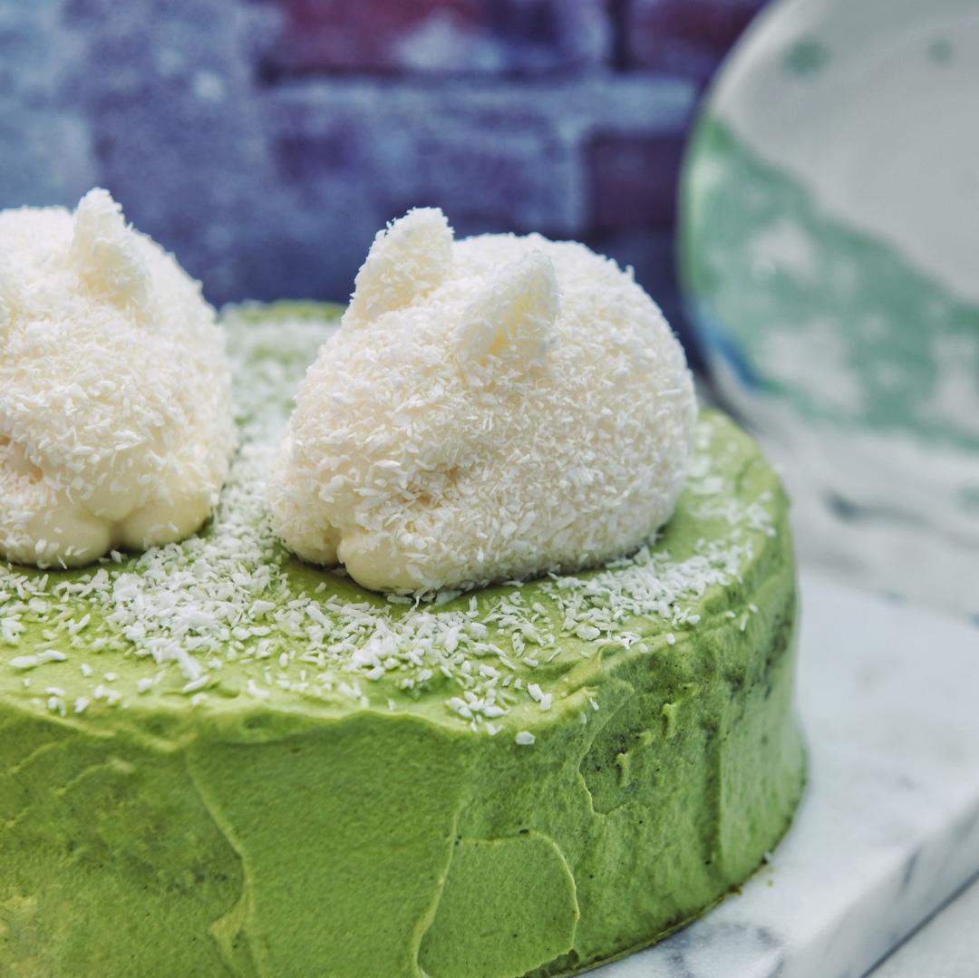 六寸抹茶戚风蛋糕