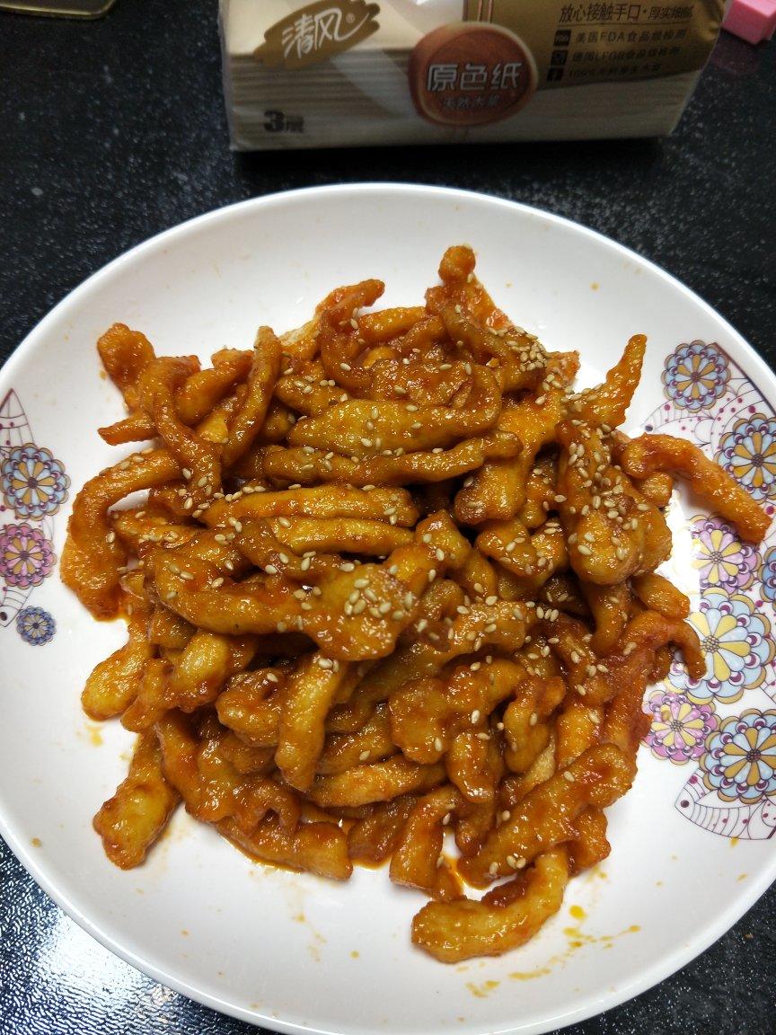 酸甜可口的糖醋里脊(鸡胸肉版)