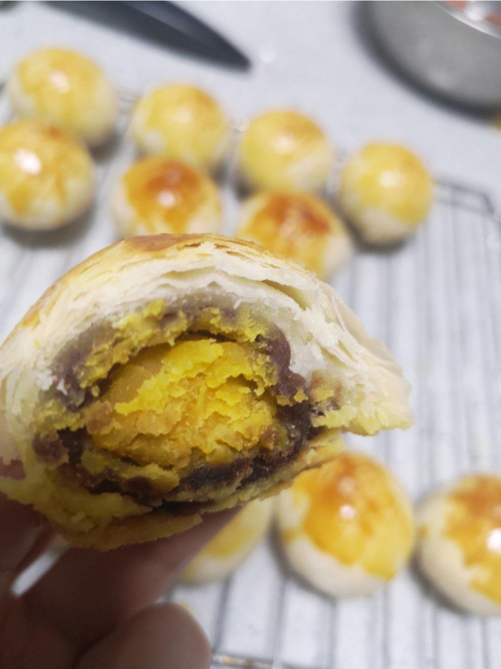 蛋黄酥，只需松弛一次的做法，适合新手