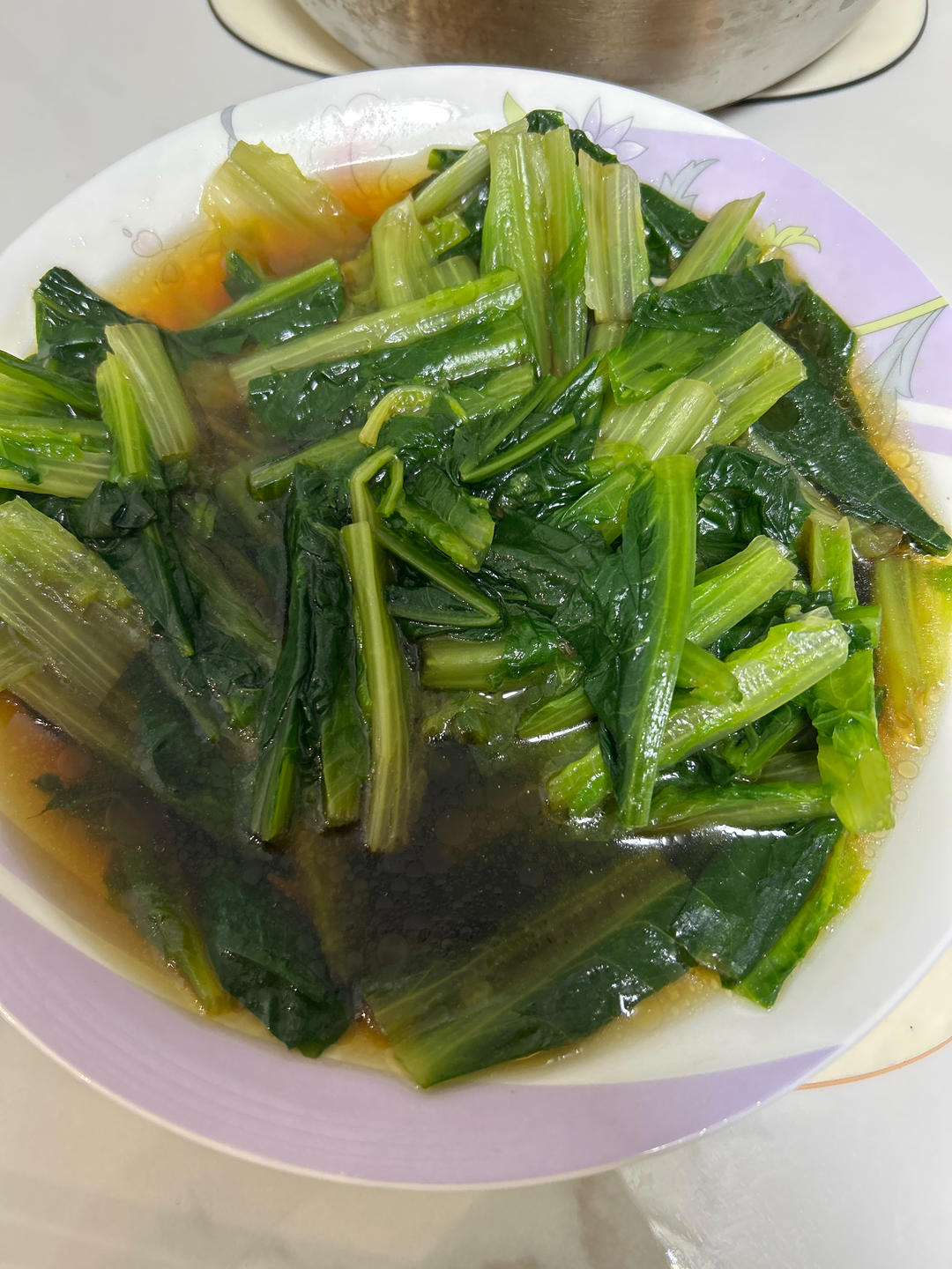 白灼油麦菜——晚间减肥餐