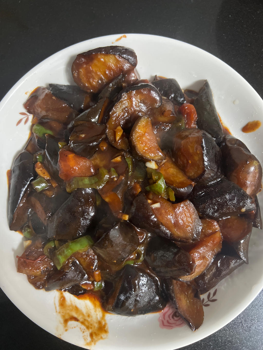5分钟快手下饭菜#番茄炒茄子🍅番茄家族