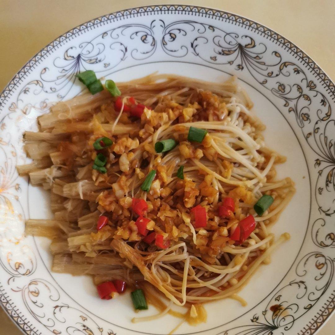 蒜蓉蒸金针菇