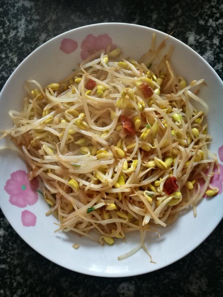 炒黄豆芽