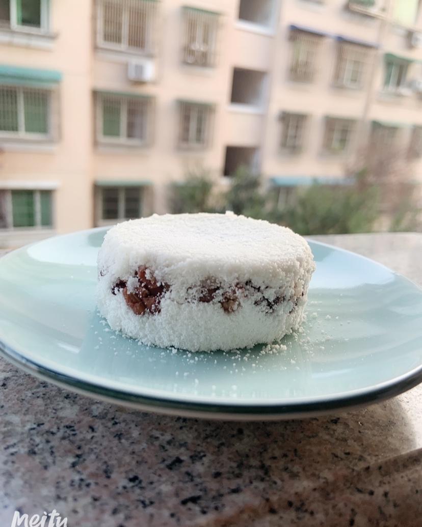 红豆雪蒸糕