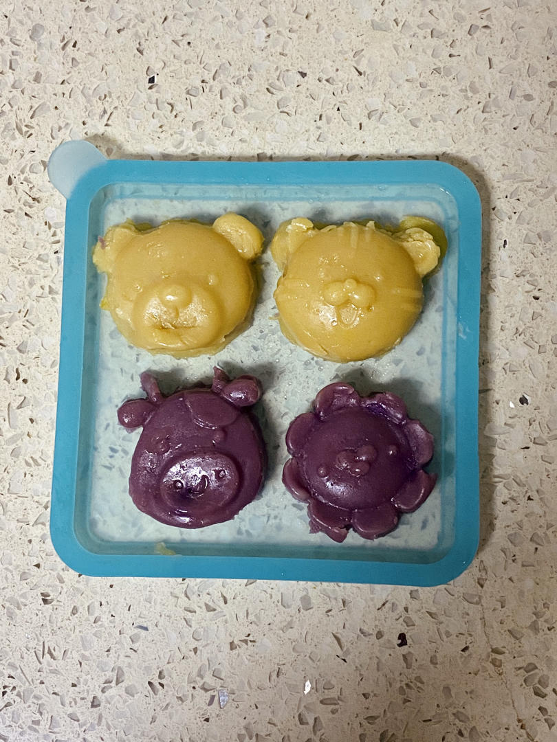 宝宝辅食～紫薯蒸糕