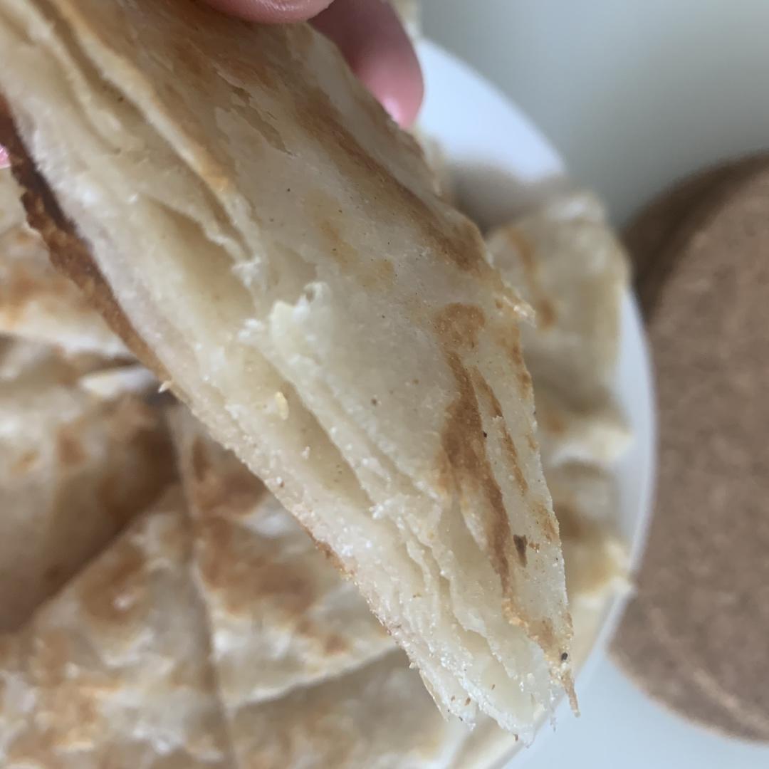外酥里嫩，层次分明的千层饼~