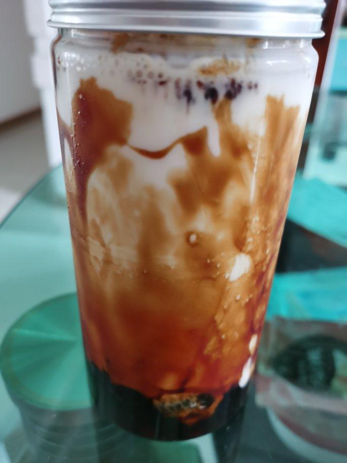 黑糖珍珠鲜奶-在家喝鹿角巷