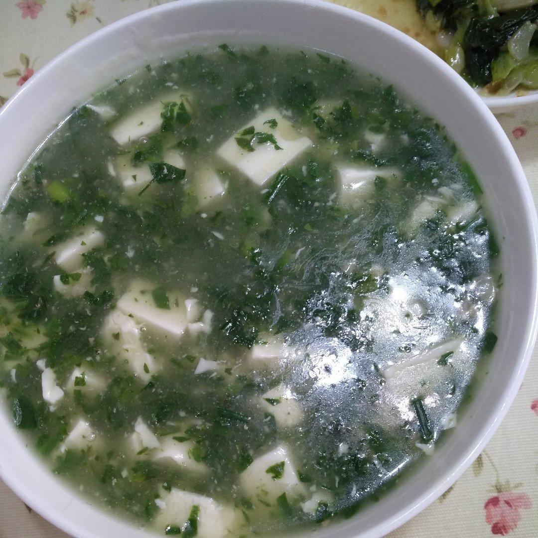 荠菜豆腐羹