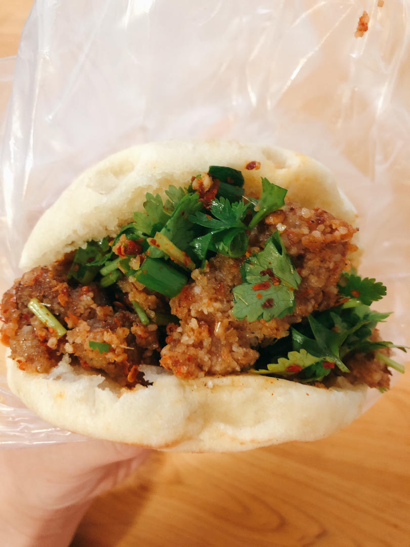 小甜杏做的肉夹馍&口袋饼