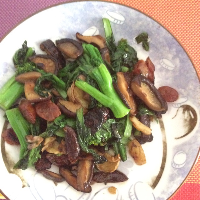 香菇炒青菜