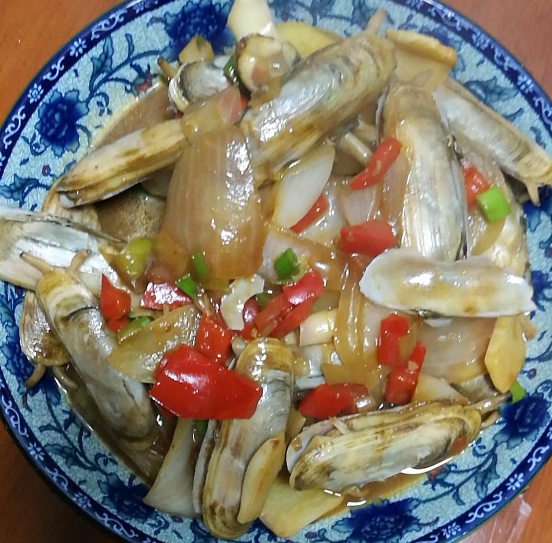 爆炒蛏子