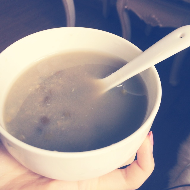 不变色的绿豆沙