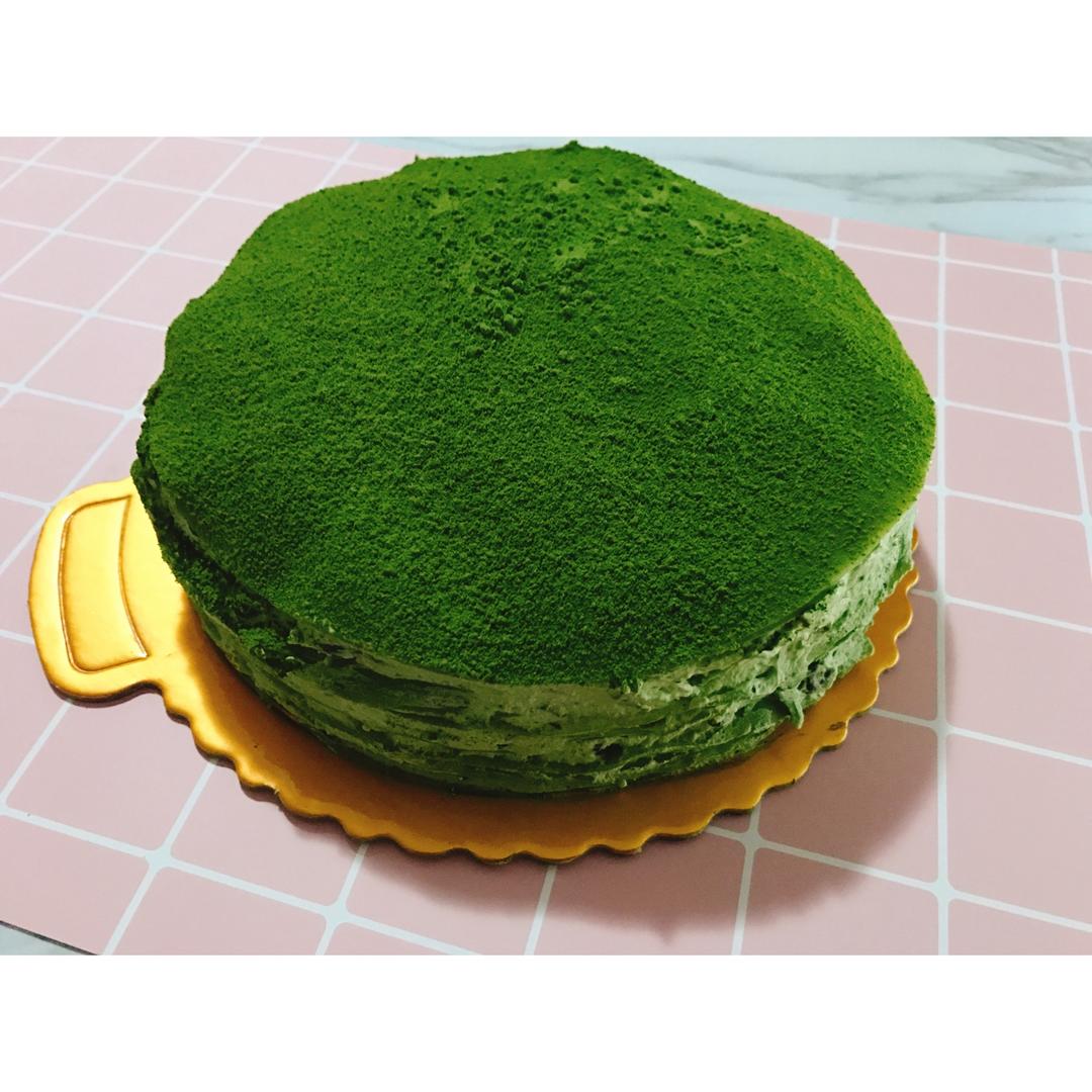 美味的煎蛋糕—抹茶千层蛋糕