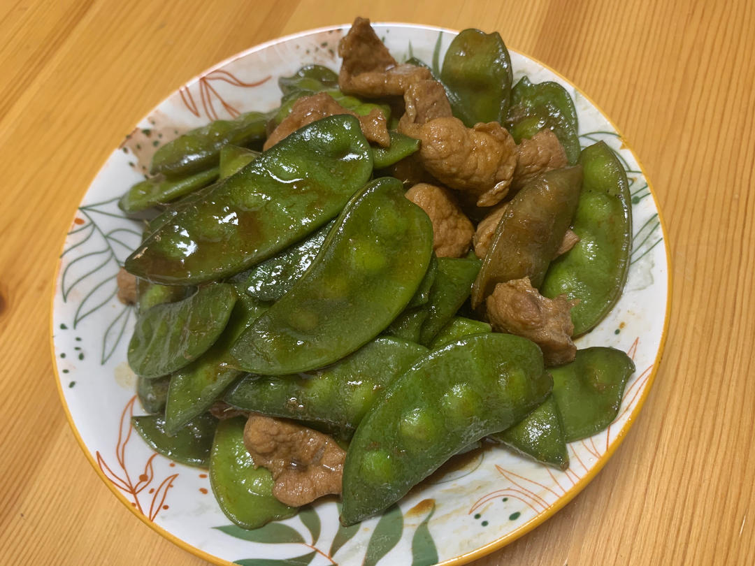 红扁豆烧前上肉(家常菜)