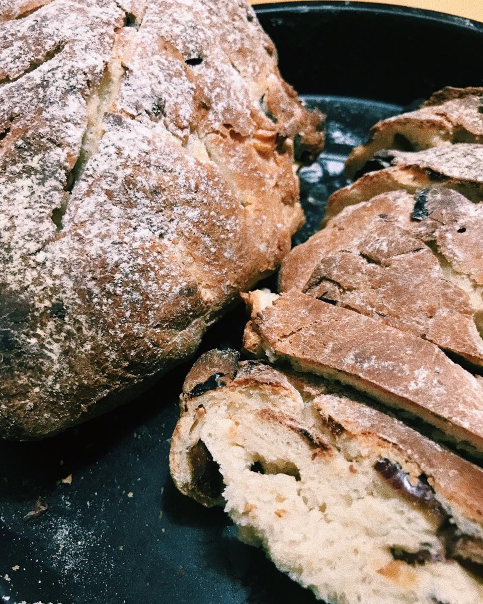 全麦蔓越莓核桃软欧包