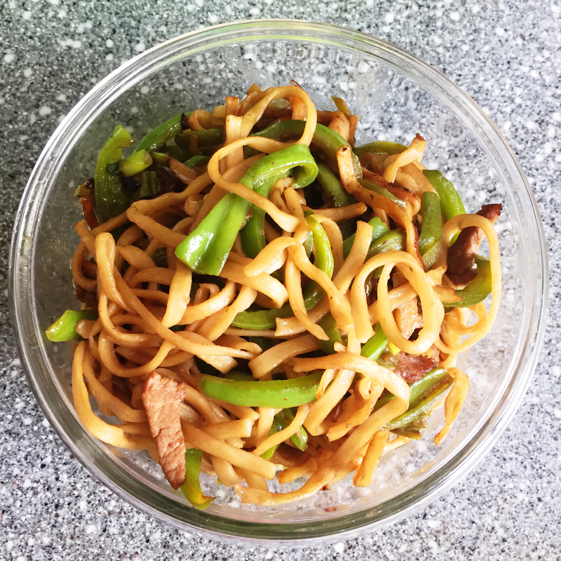 青椒肉丝炒面