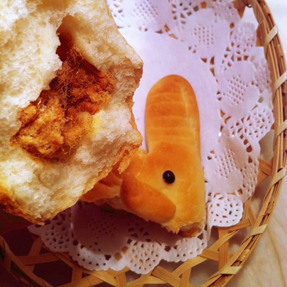 湛湛站做的大象面包