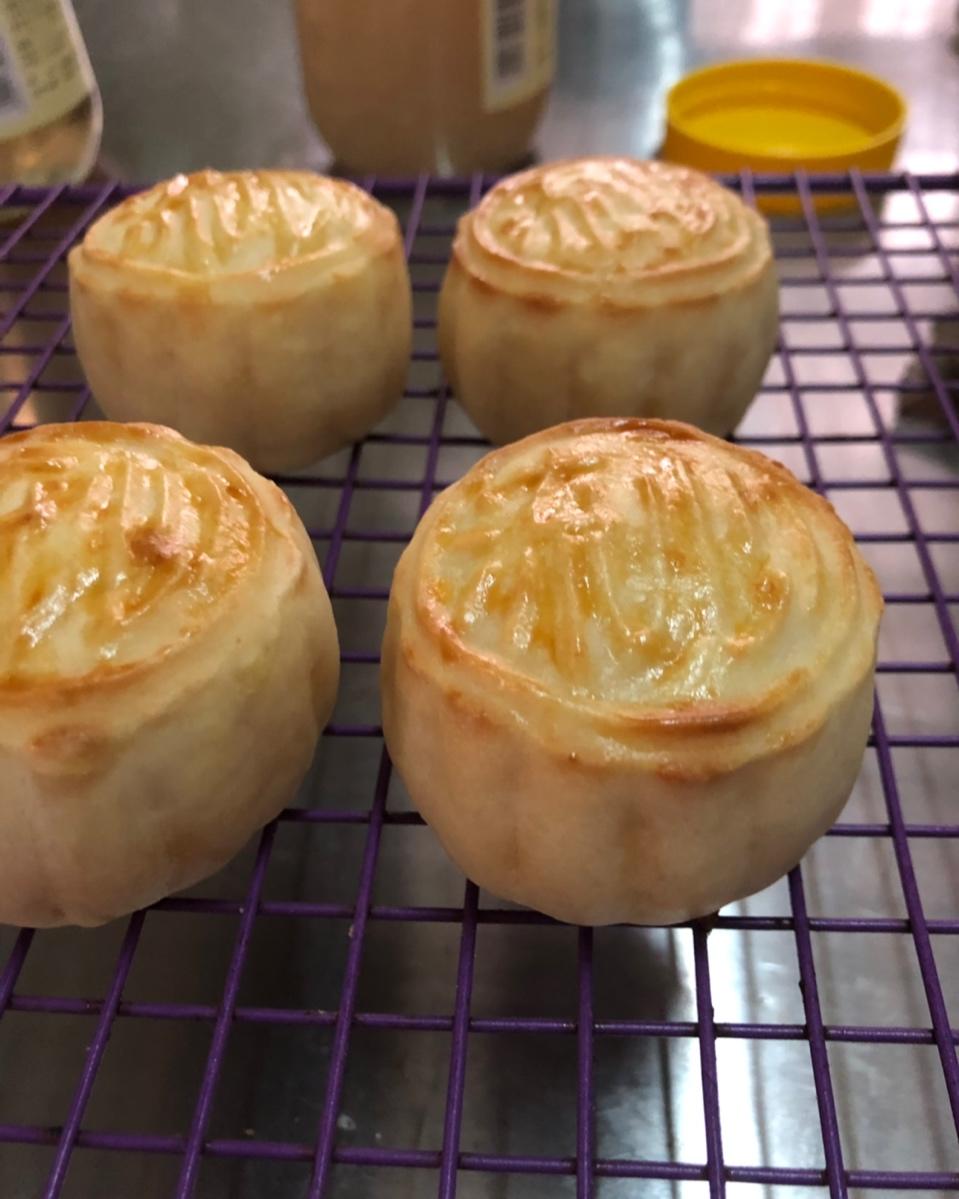 流心奶黄月饼（无吉士粉/转化糖浆版本）【曼食慢语】