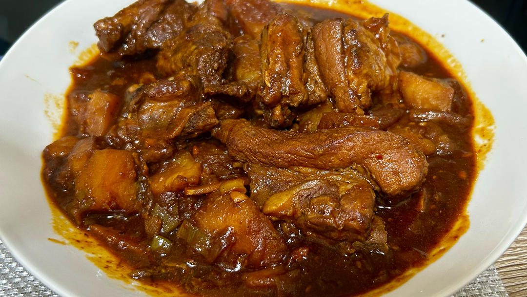 土豆炖排骨