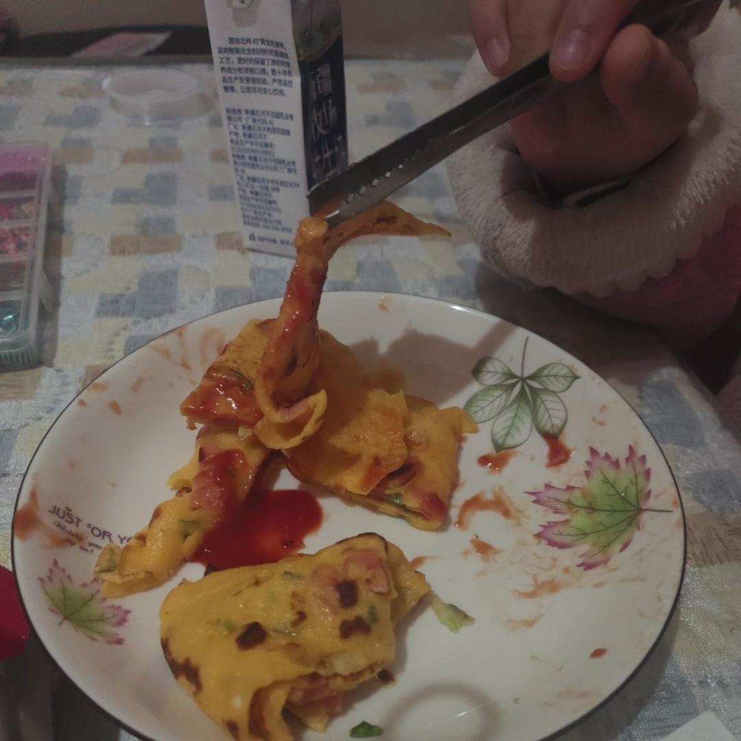 简单快手蔬菜鸡蛋煎饼