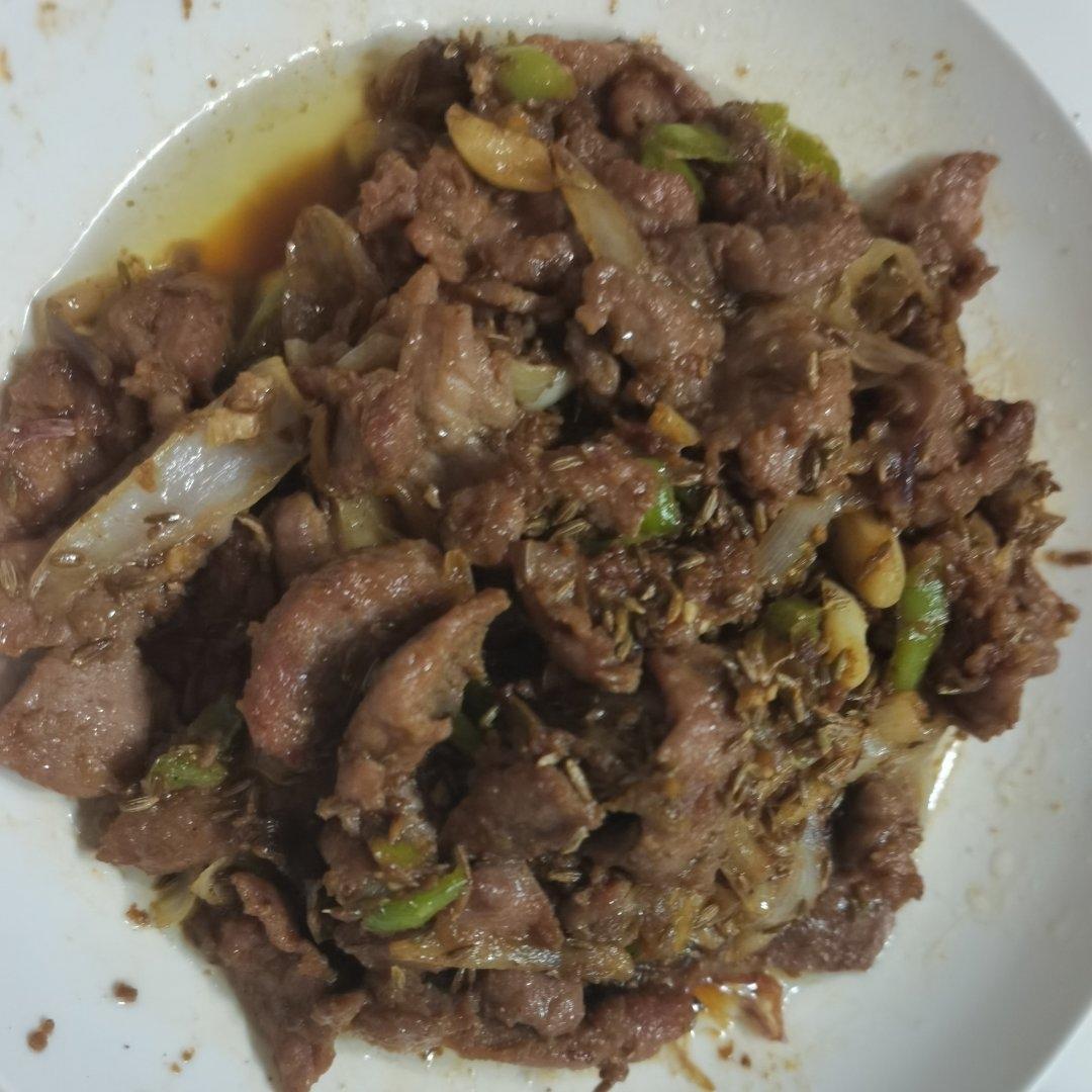 快手菜孜然牛肉