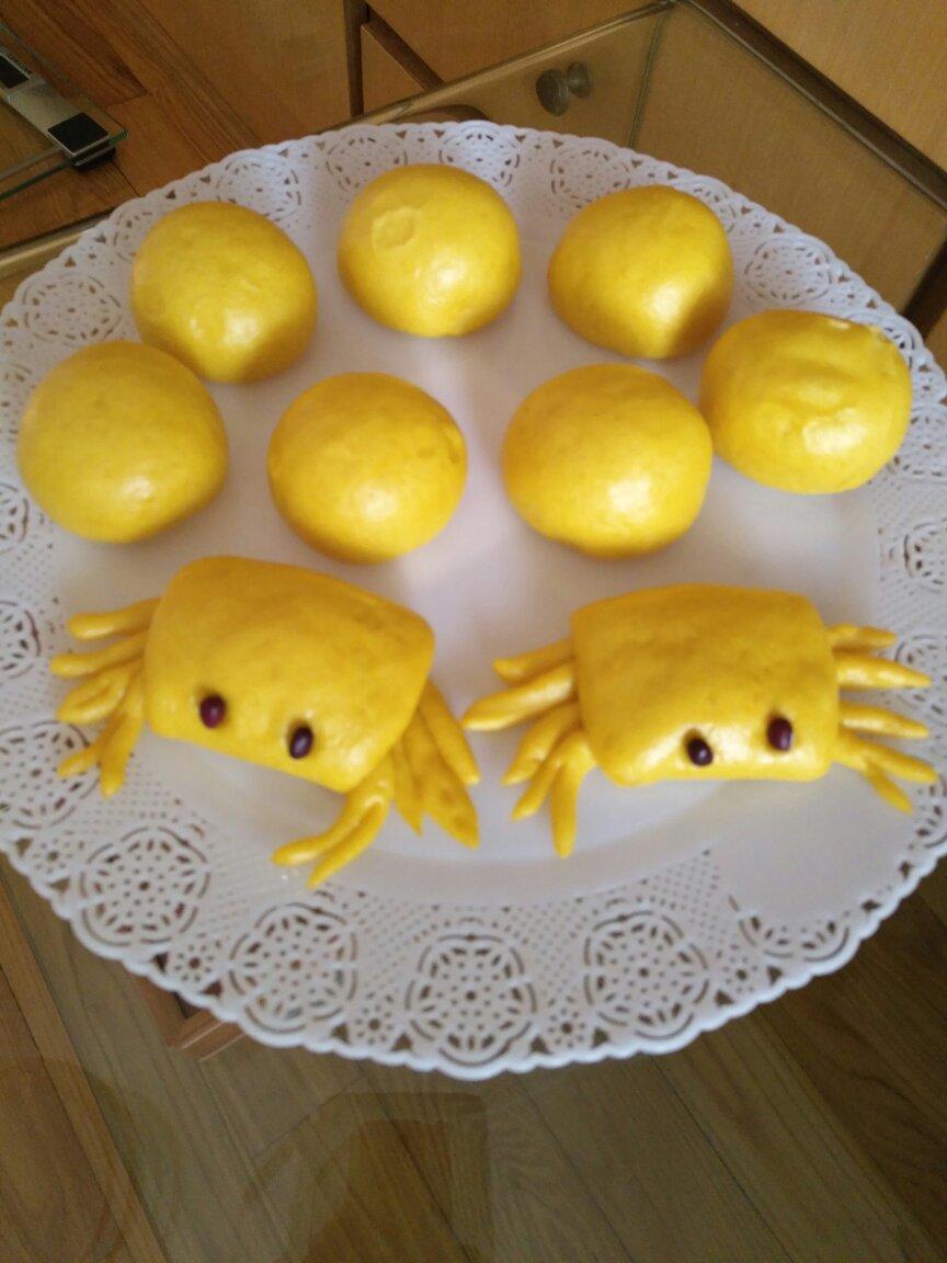 宝宝辅食--南瓜馒头（8个月+）（面包机揉面发酵）