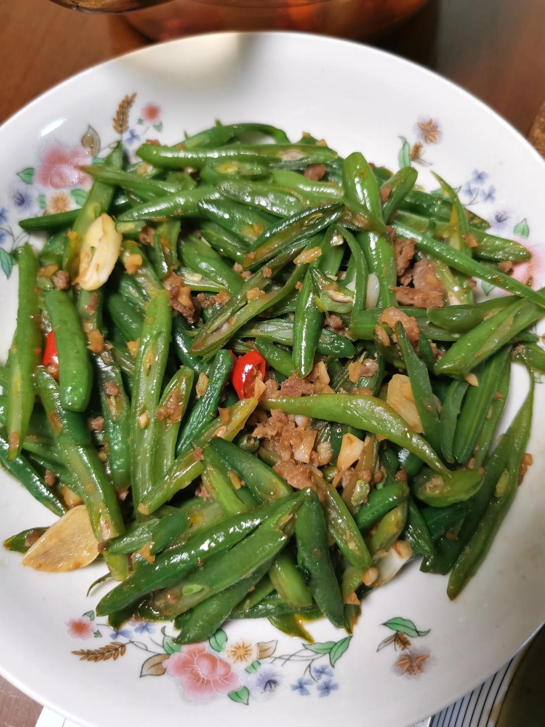 家常小炒四季豆