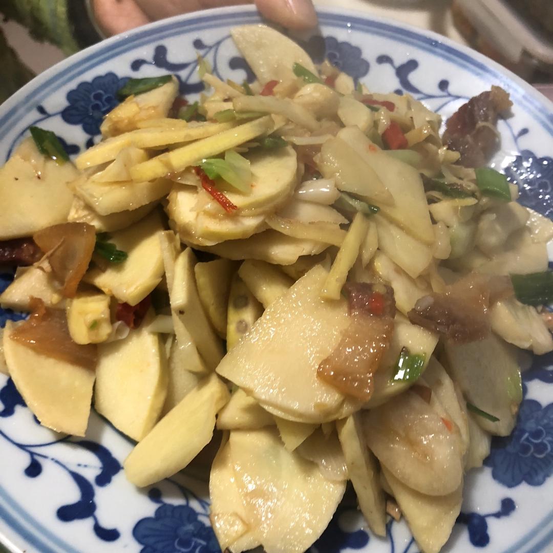 冬笋炒腊肉