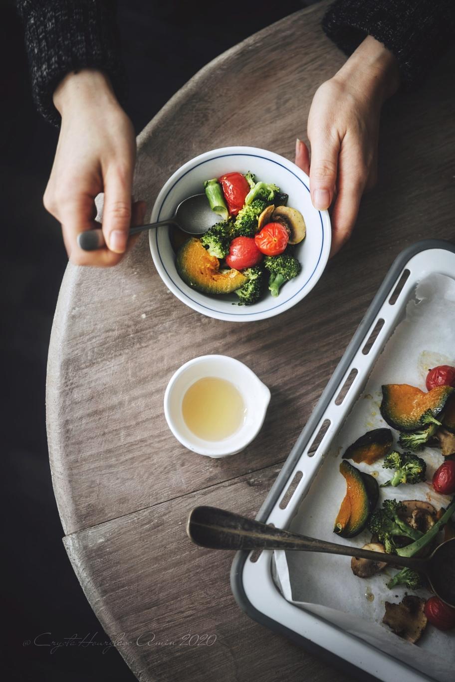 【北鼎烤箱食谱】烤时蔬之绿意盎然的做法