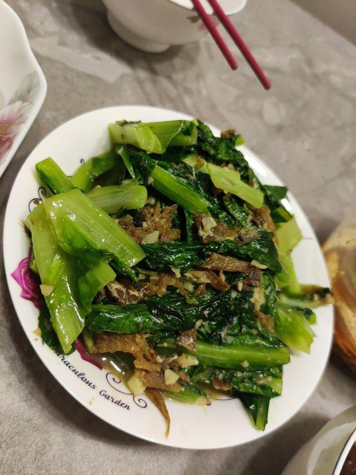 家常菜豆豉鲮鱼油麦菜