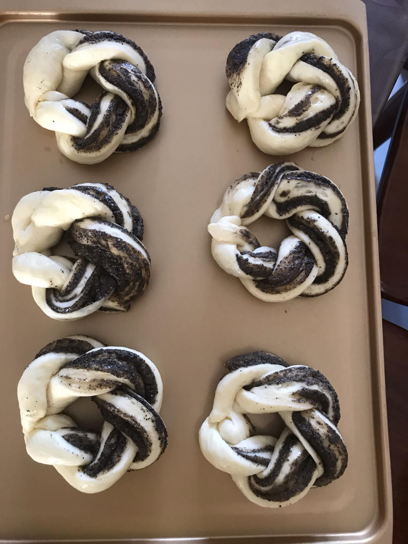 日式樱花紫米包