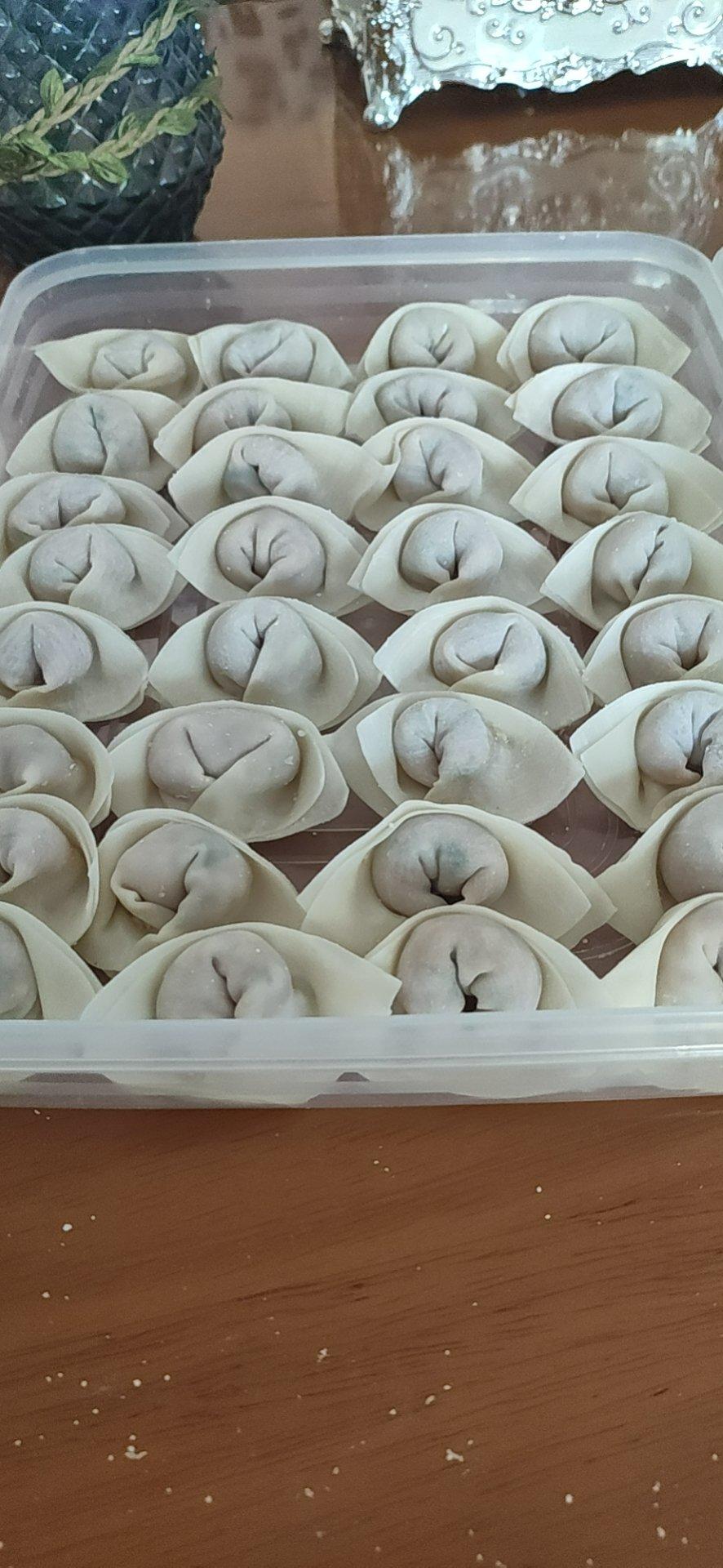 薇136做的馄饨两种包法