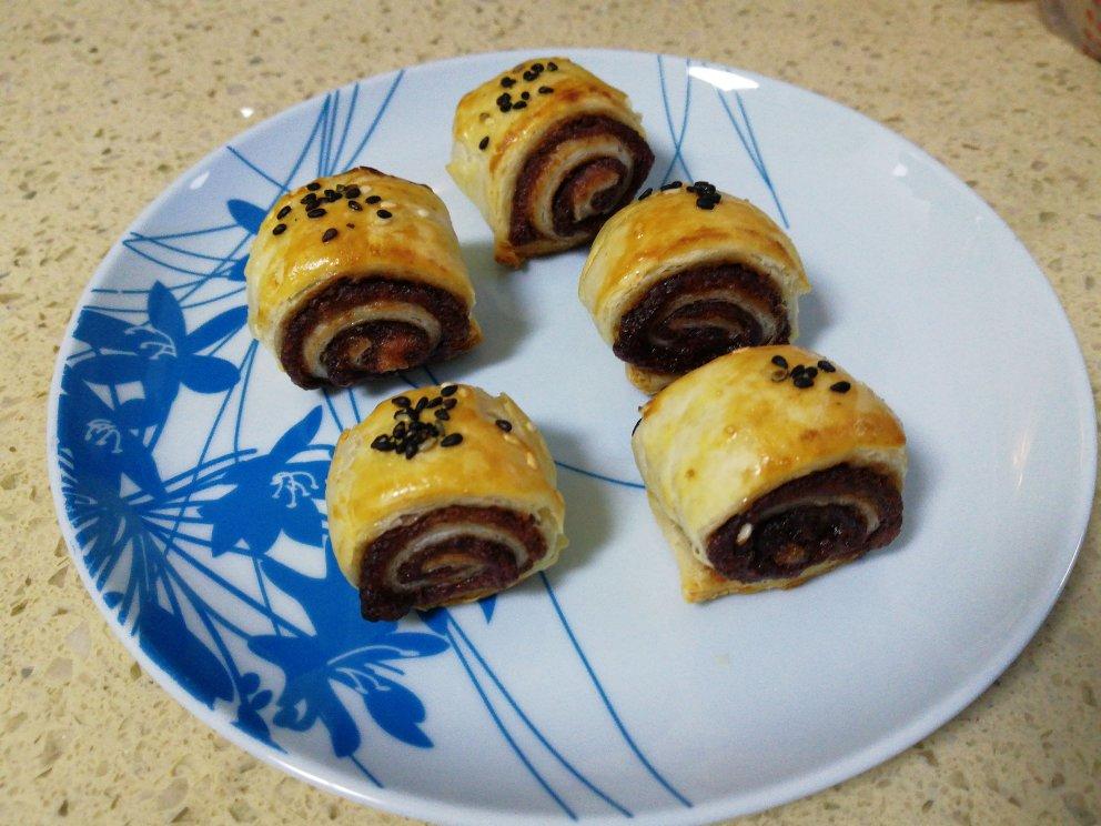 十分钟搞定的手抓饼热狗&豆沙酥