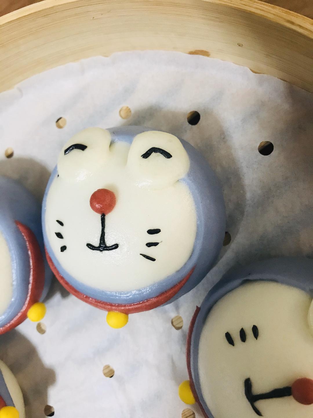 叮当猫豆沙包的做法步骤图 怎么做好吃 仙桃子饼干 下厨房