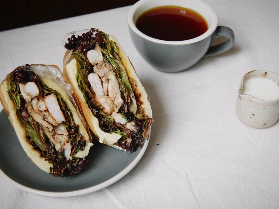 如何做超厚的沼三明治~详细tip！牛油果鸡蛋午餐肉三明治~