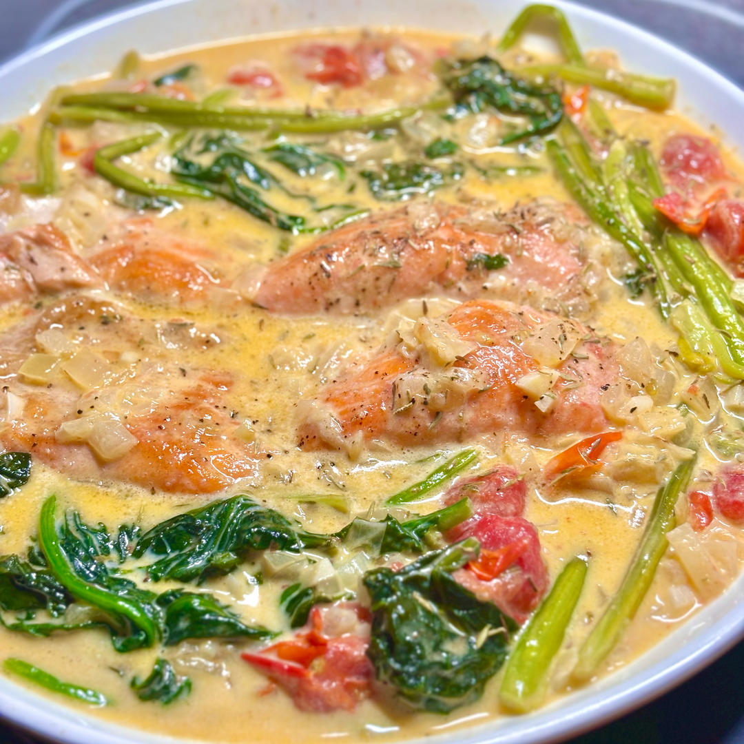 ［三文鱼创新吃法］托斯卡纳三文鱼 Tuscan Salmon