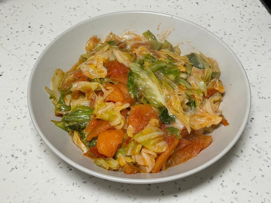 西红柿炒大头菜的做法