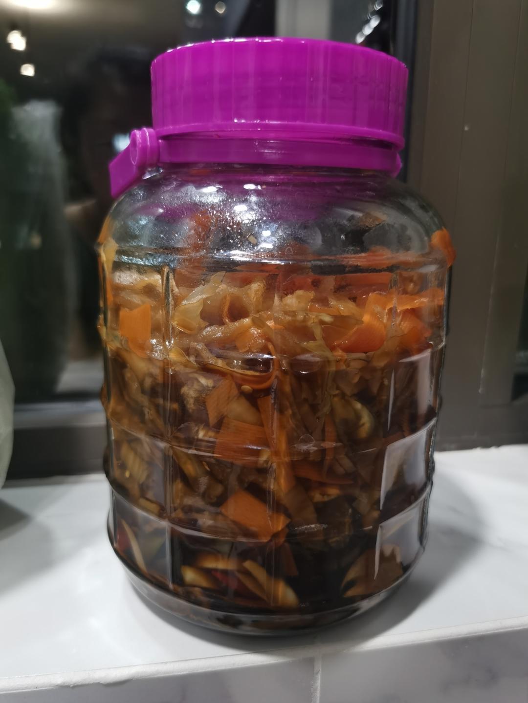 三步爽口酸酸辣辣腌萝卜片小咸菜
