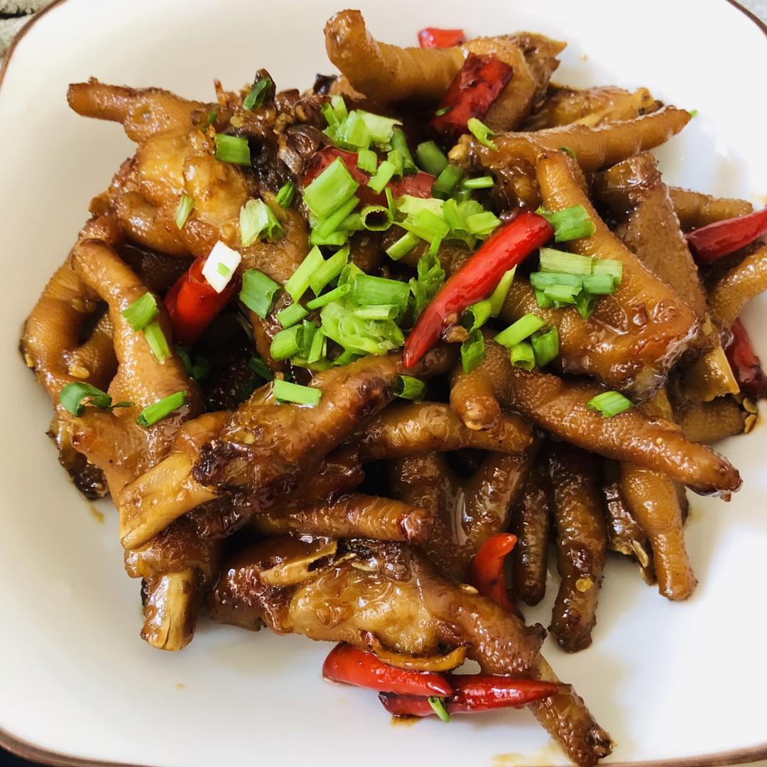 香辣烧鸡爪
