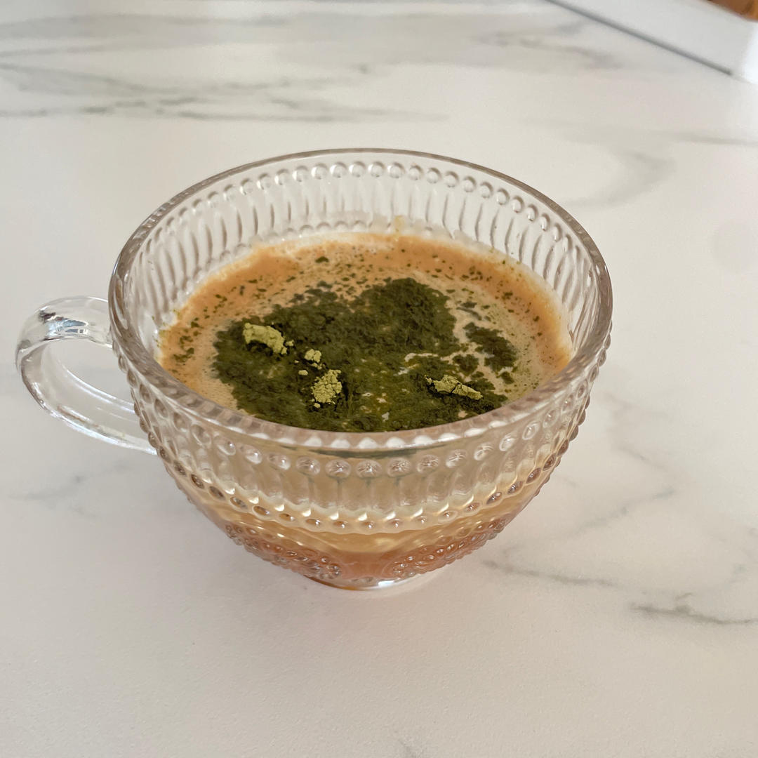 超简单的抹茶生椰拿铁