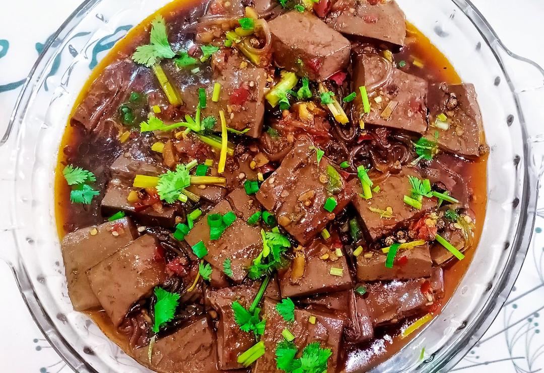 酸辣血旺