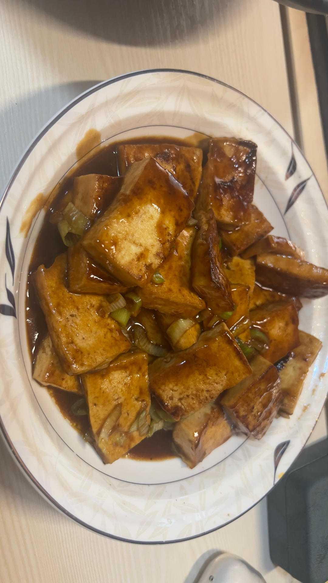 葱烧豆腐