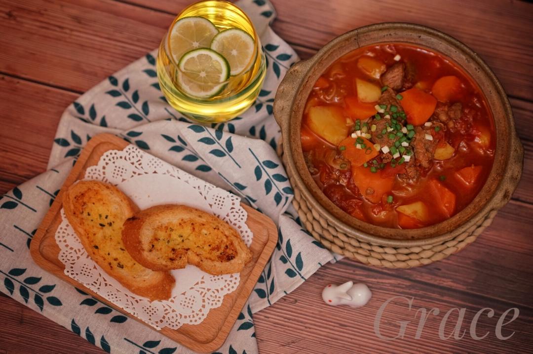 番茄土豆炖牛腩