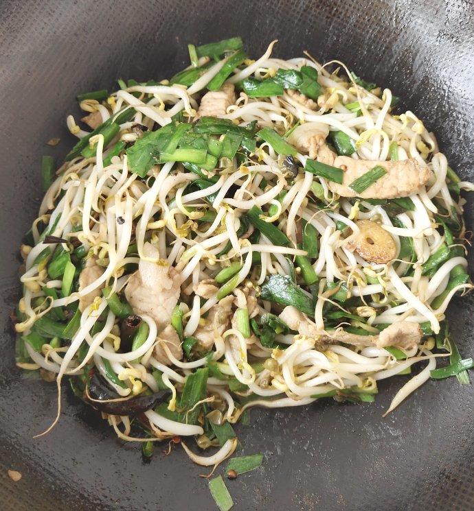 韭菜炒豆芽