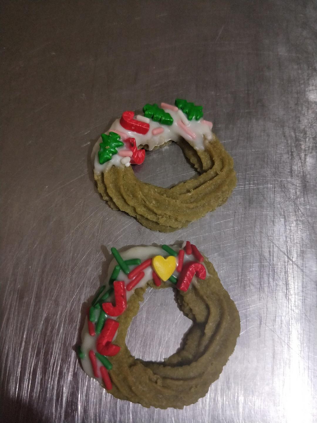 【圣诞】花环小曲奇 Christmas Wreath