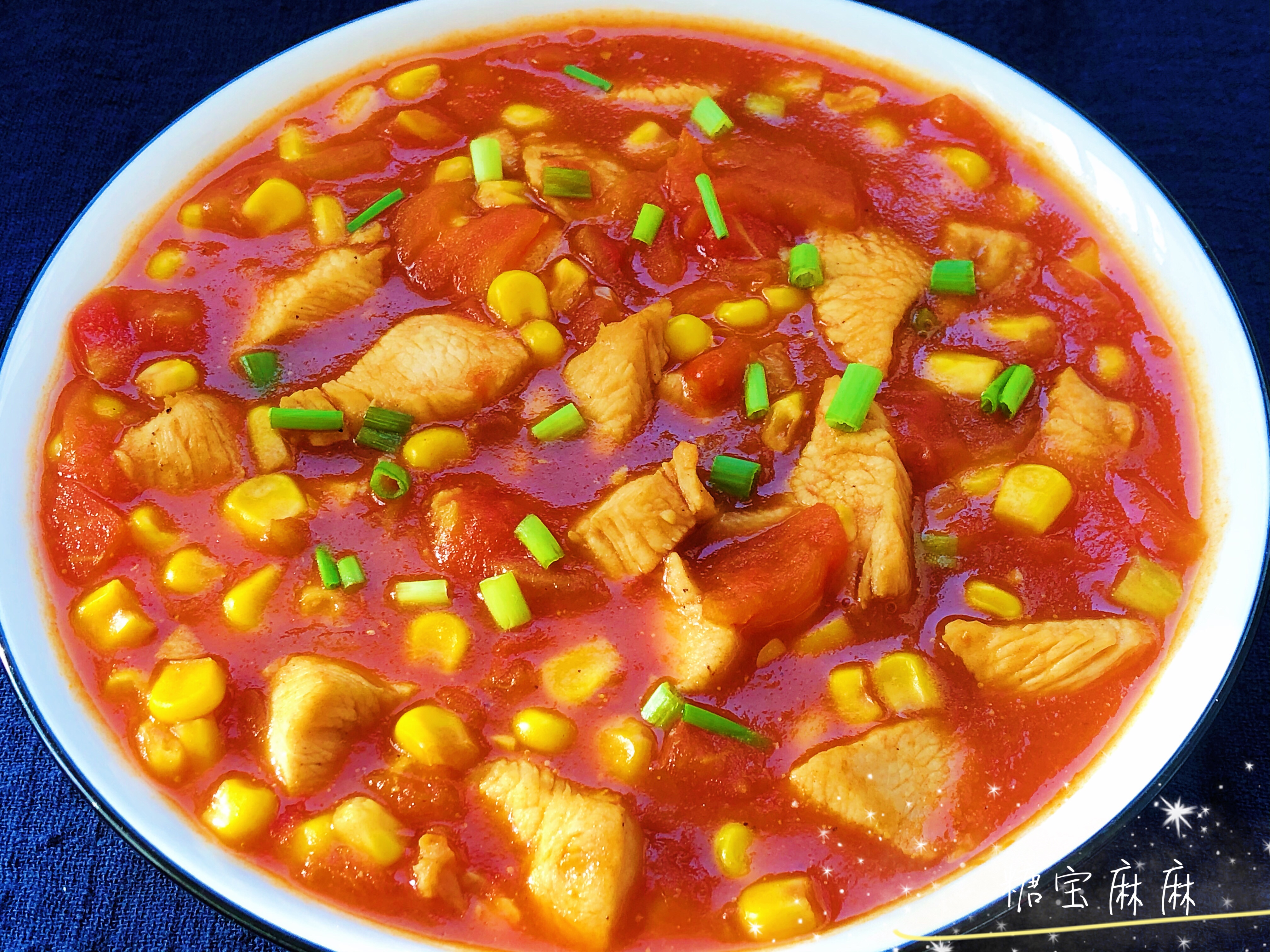 🔥 茄汁玉米鸡胸肉❗️低脂饱腹❗️不加一滴油的做法